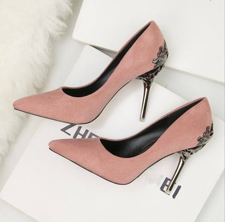 Women’s Premium Pink Pointed-Toe High Heel Shoes