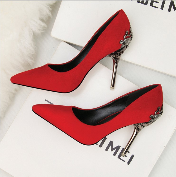 Women’s Premium Red Pointed-Toe High Heel Shoes